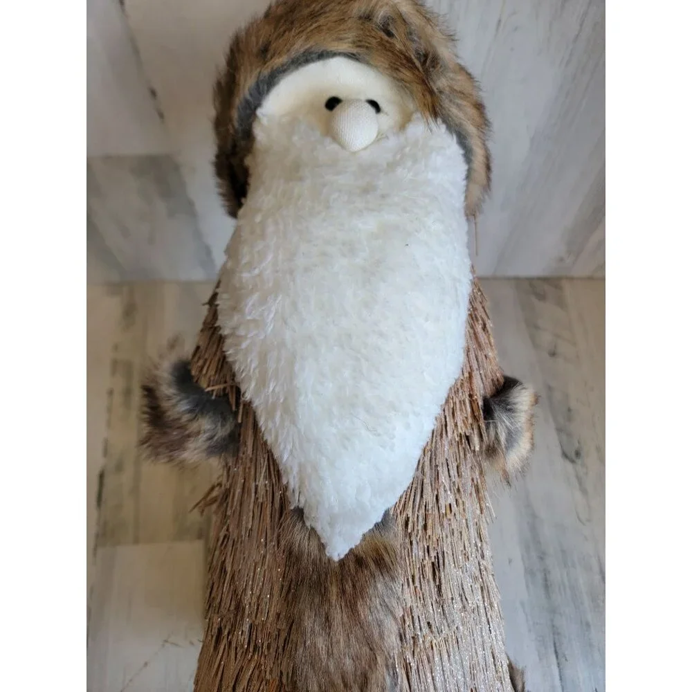 Pier‎ 1 Sisal brown Santa bottle brush wizard bristle Xmas home decor